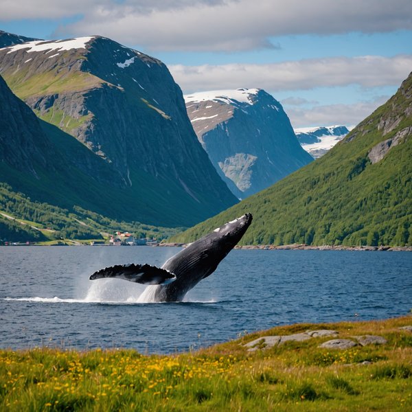 Où trouver une location de vacances en Norvège avec des excursions pour observer les baleines et des ateliers de photographie ?